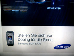 Samsung Mobiltelefon - Doping für die Sinne